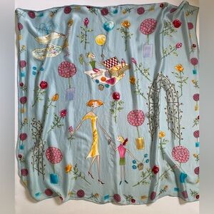 Echo Scarf Silk Scarf 35”x35”